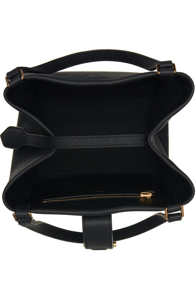 TOM FORD Small Tara Leather Tote, Alternate, color,