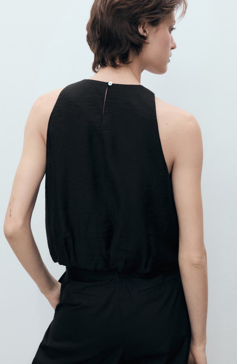 MANGO Bubble Hem Sleeveless Top, Alternate, color,