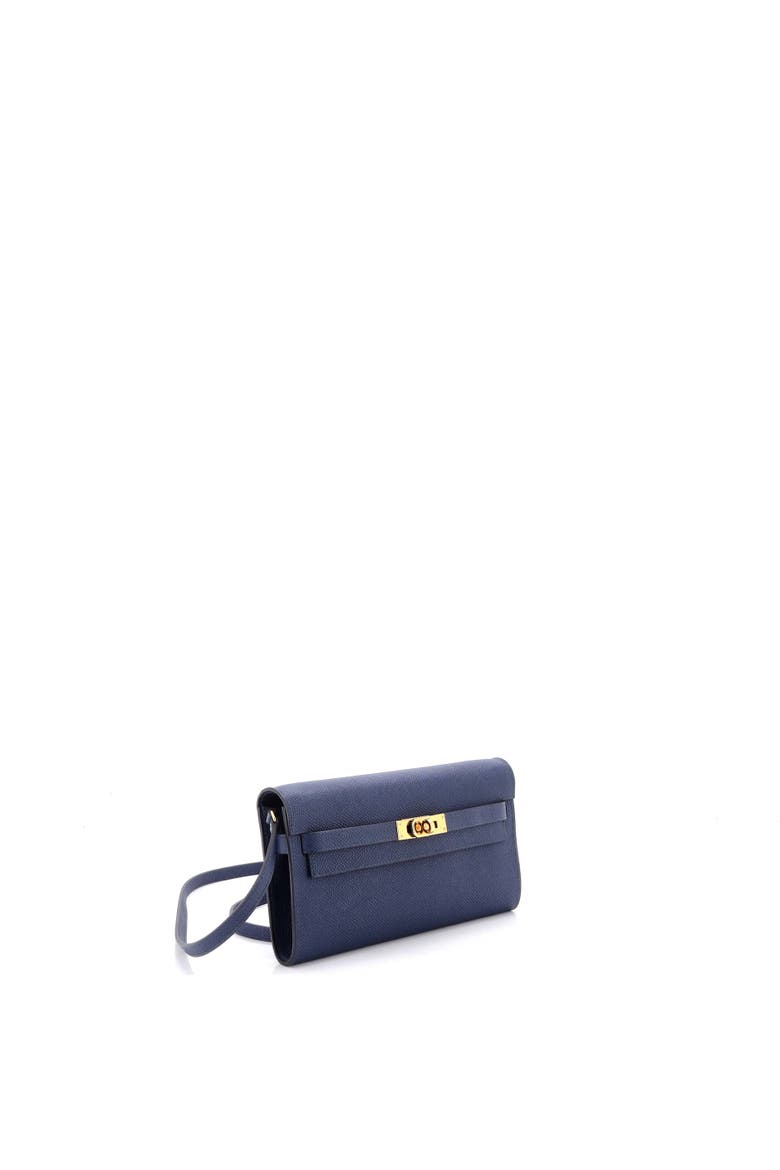 Kelly To Go Wallet Epsom, Alternate, color, Bleu Saphir