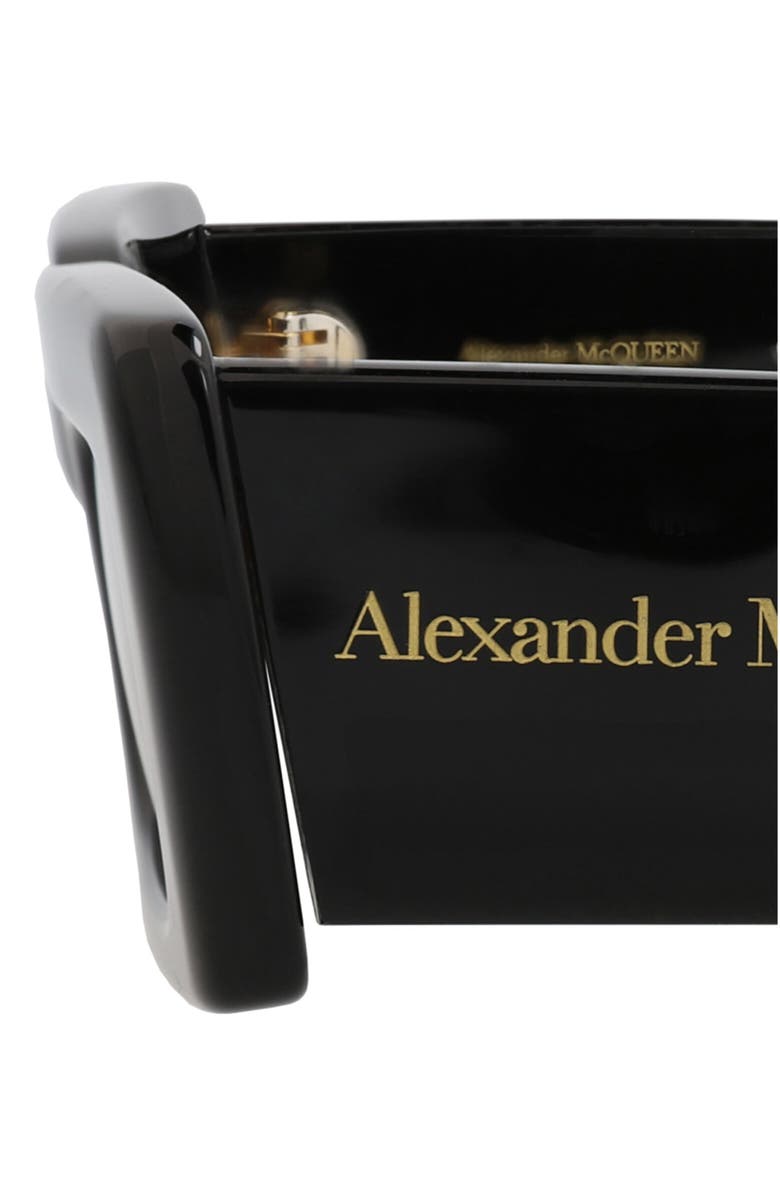 McQueen 50mm Rectangular Sunglasses, Alternate, color, 