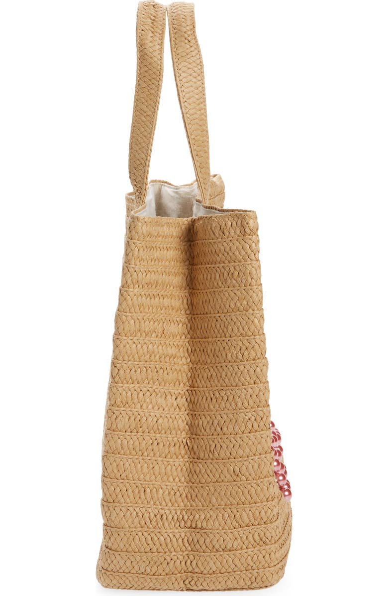 BTB Los Angeles Three Times the Love Straw Tote, Alternate, color,