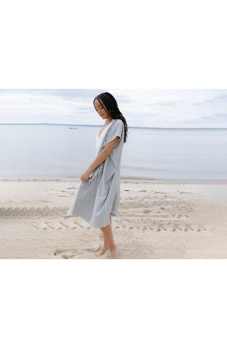 SAACHI Striped Turkish Towel Robe, Alternate, color, 