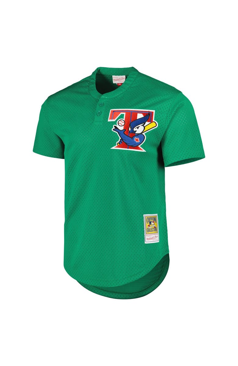 Mitchell & Ness Men's Mitchell & Ness Green Toronto Blue Jays Cooperstown Collection Mesh Batting Practice Jersey, Alternate, color, Green