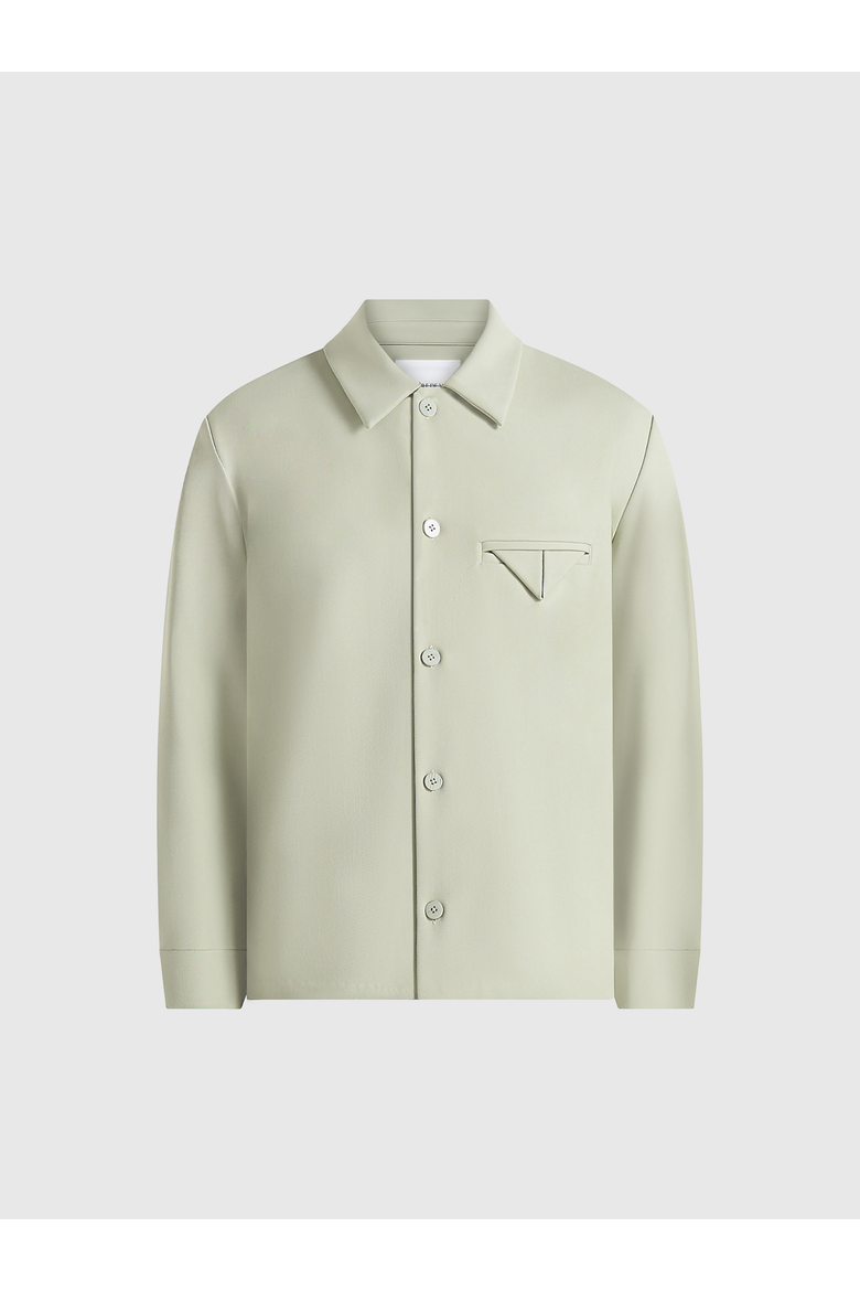 Leo Hatched Overshirt, Alternate, color, Sage