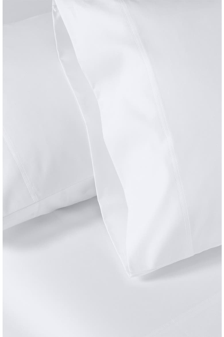 Set of 2 Pillowcases - Hotel Luxe 800 Thread Count 100% Cotton Sateen, Alternate, color, Bright White