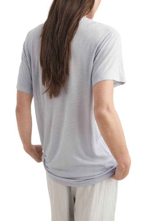 Mango Garment Wash Modal Sleep T-shirt In Gray