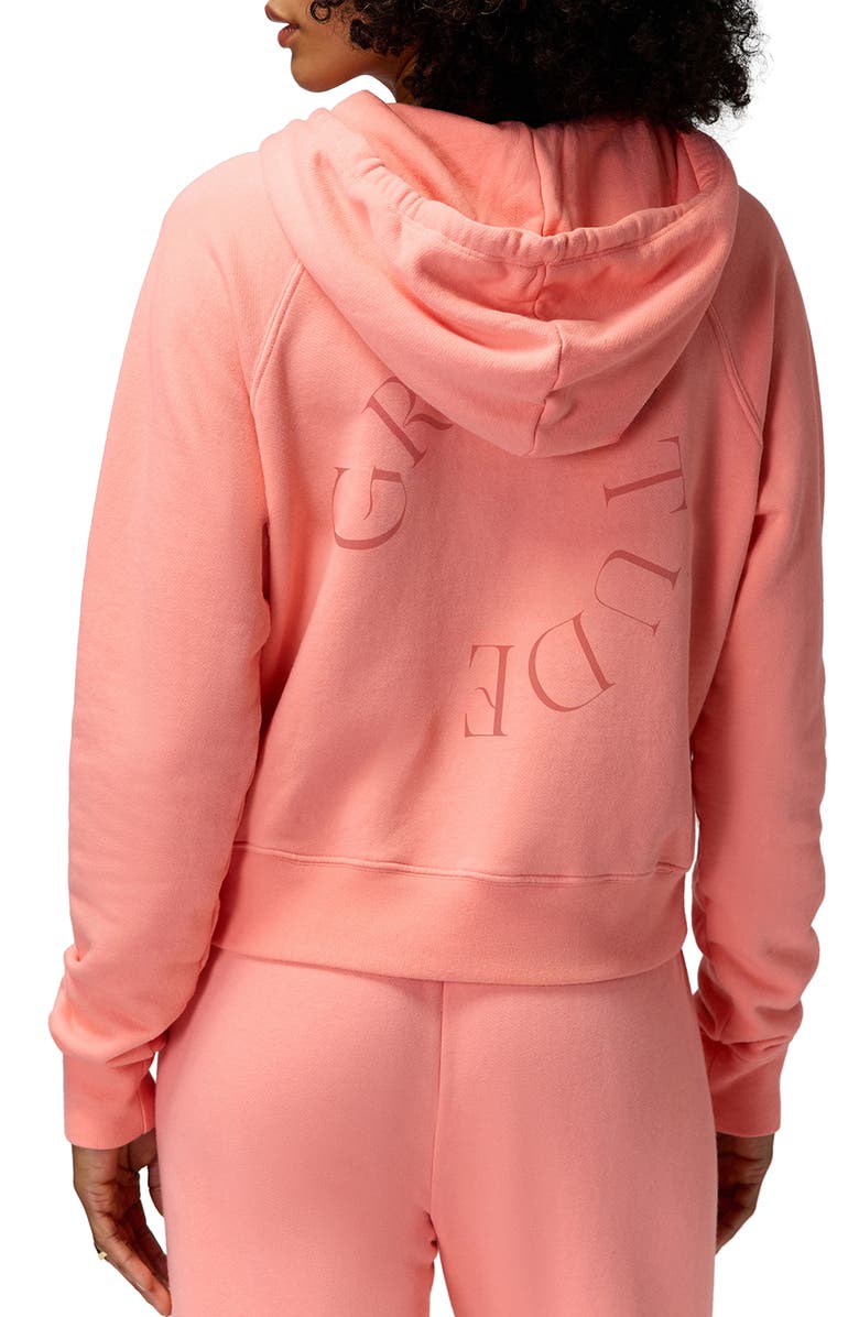 Spiritual Gangster Gratitude Harper Crop Hoodie, Alternate, color,