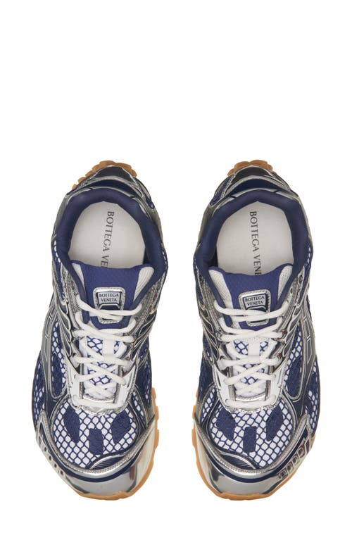 Bottega Veneta Women Orbit Low-top Sneakers In Technical Fabric In Blue