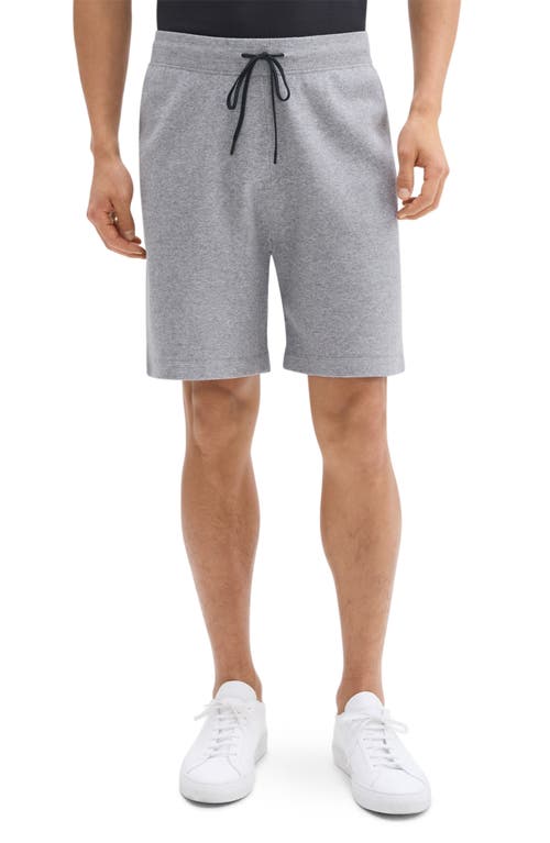 Theory Regular Fit Sweat Shorts In Melange Gray
