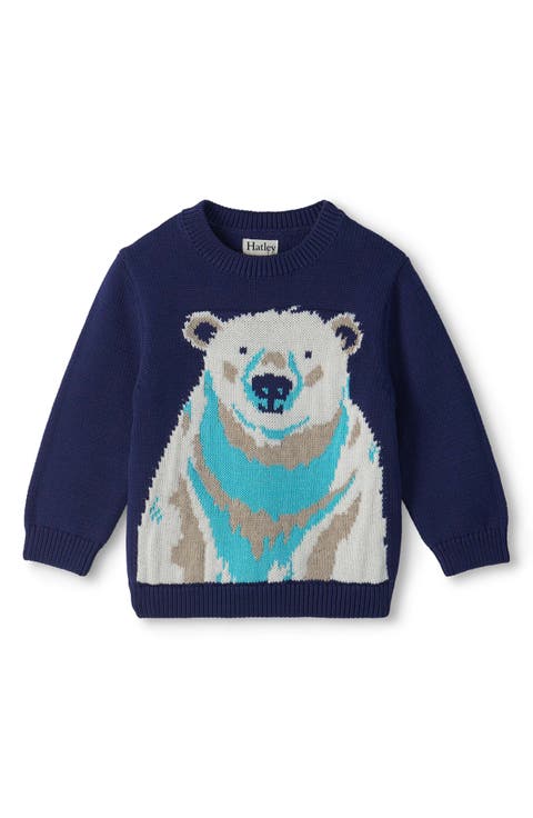 Kids' Polar Bear Intarsia Sweater