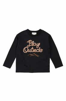 MILES THE LABEL Kids' Play Outside Cord Appliqué Knit Top