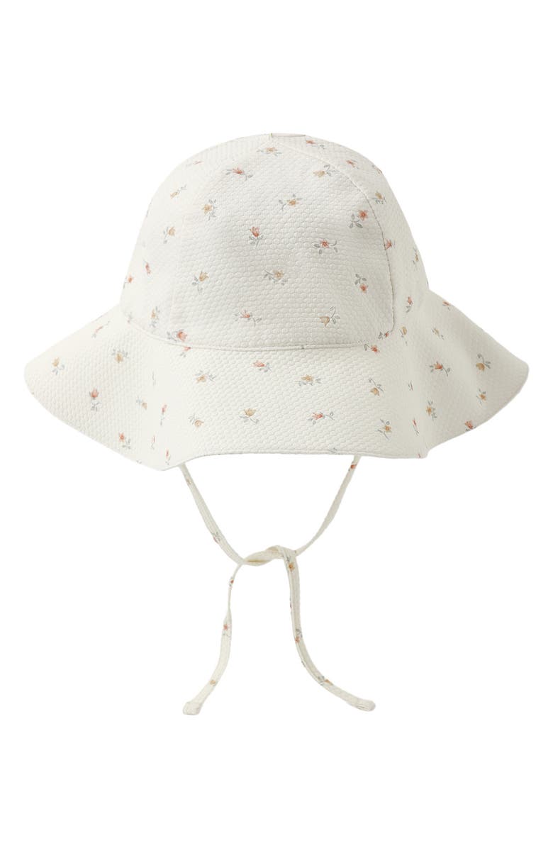 QUINCY MAE Kids' Petit Fleur Sun Hat, Alternate, color, Ivory
