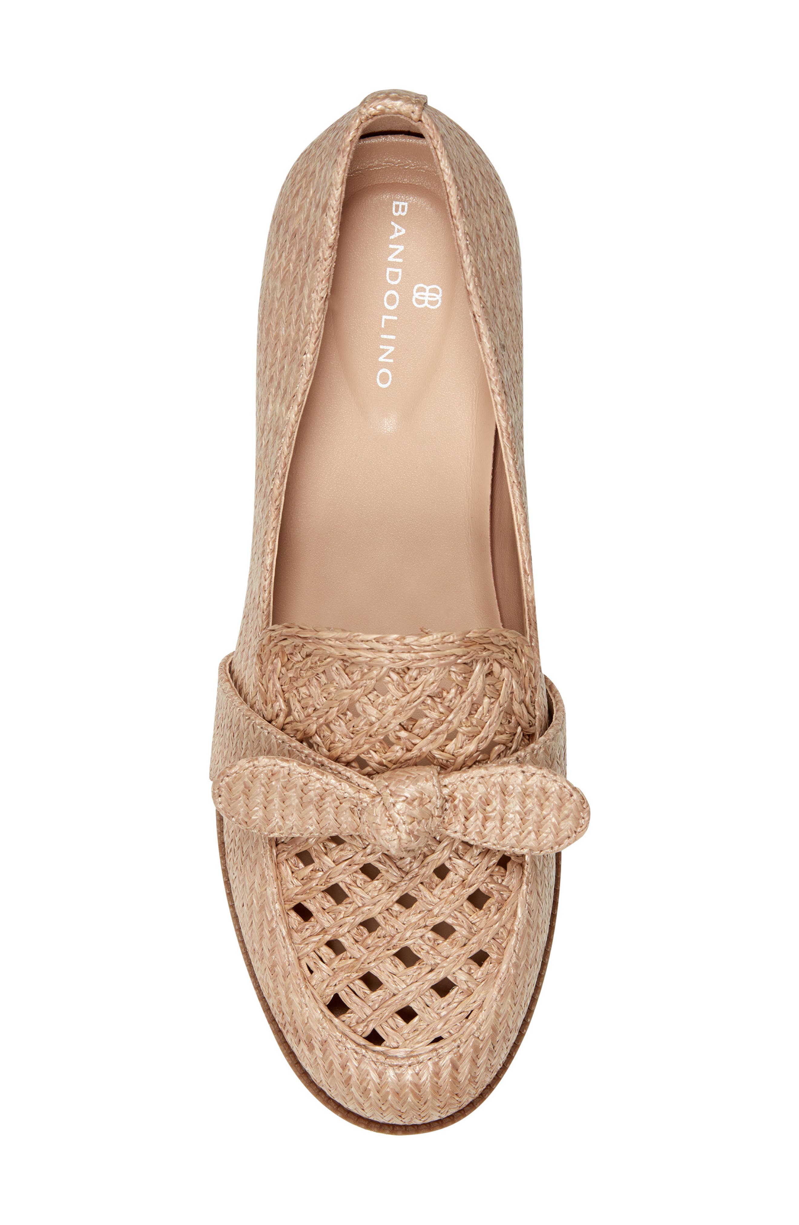 Bandolino Lilanaa Bow Loafer, Alternate, color, Light Natural