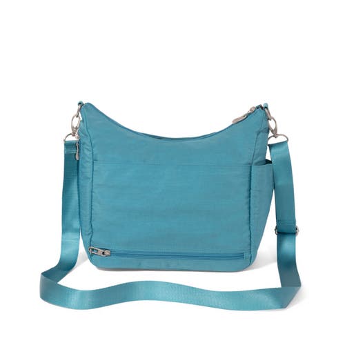 Baggallini Modern Everywhere Hobo Crossbody Bag With Wristlet In Seaside Blue