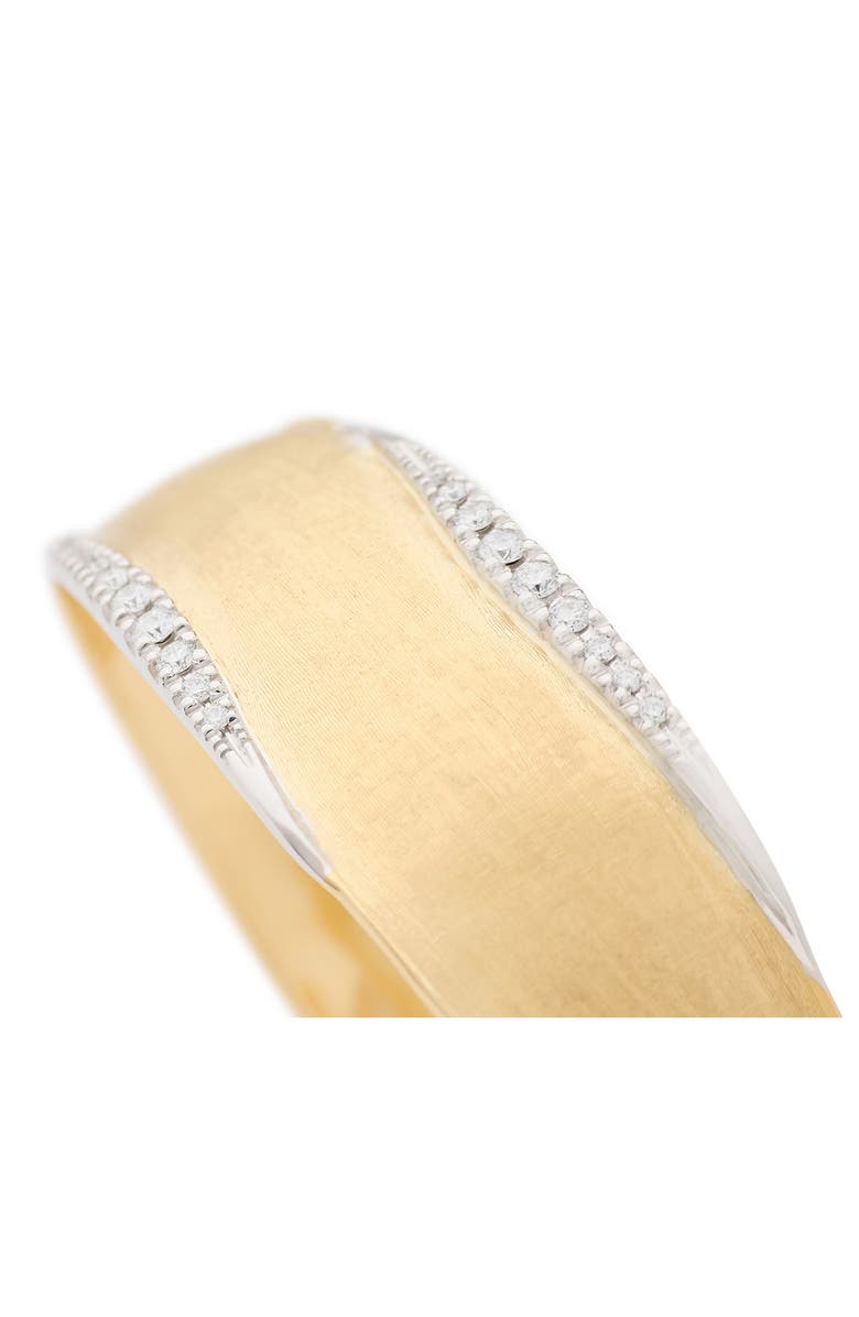 Marco Bicego Lunaria Diamond Cuff Bracelet, Alternate, color, Yl/ Wh Gold