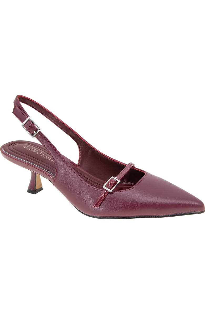 BCBGeneration Kami Slingback Pump, Main, color, Windsor Wine