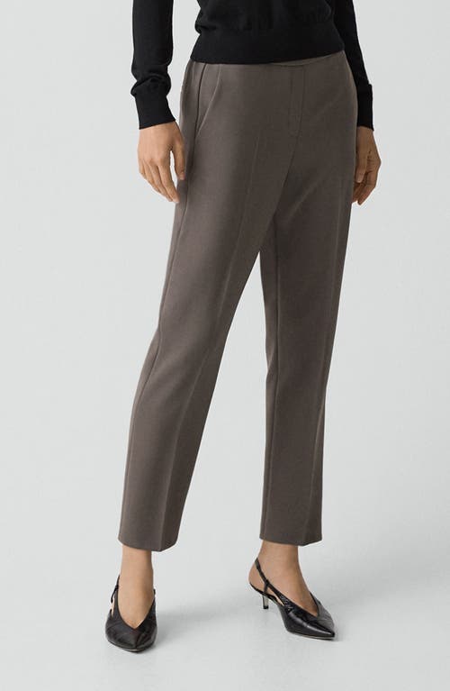 Theory Treeca Pull-on Trousers In Gray