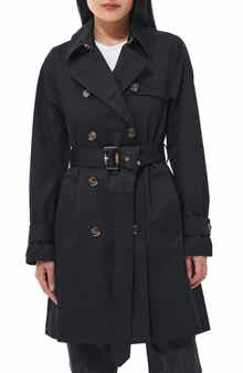 Barbour Greta Belted Water Resistant Twill Trench Coat