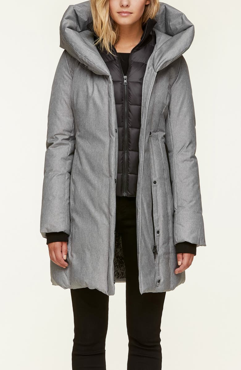 Soia & Kyo Slim Fit Brushed Down Jacket, Alternate, color, 