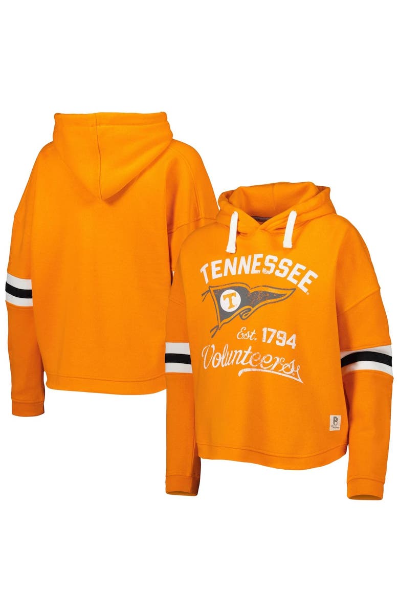 PRESSBOX Women's Pressbox Tennessee Orange Tennessee Volunteers Super Pennant Pullover Hoodie, Main, color, 
