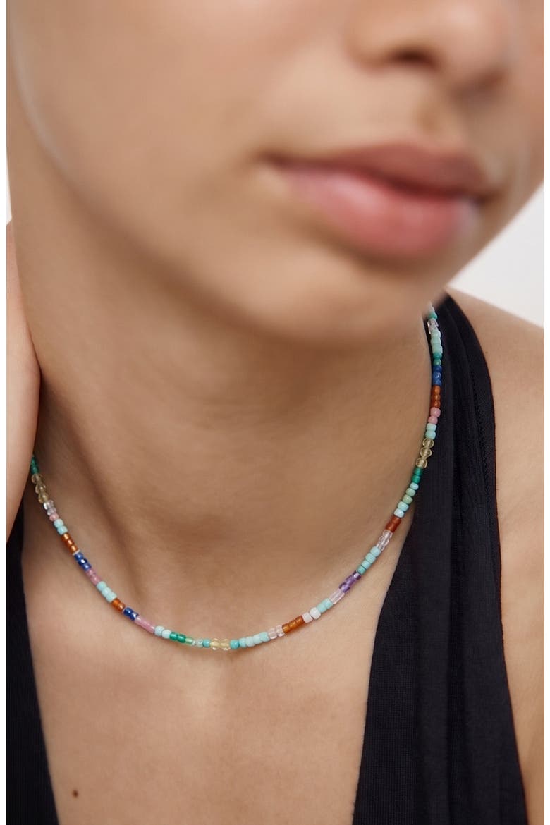 Freedom Mini Stone Necklace, Alternate, color, 18K GOLD VERMEIL