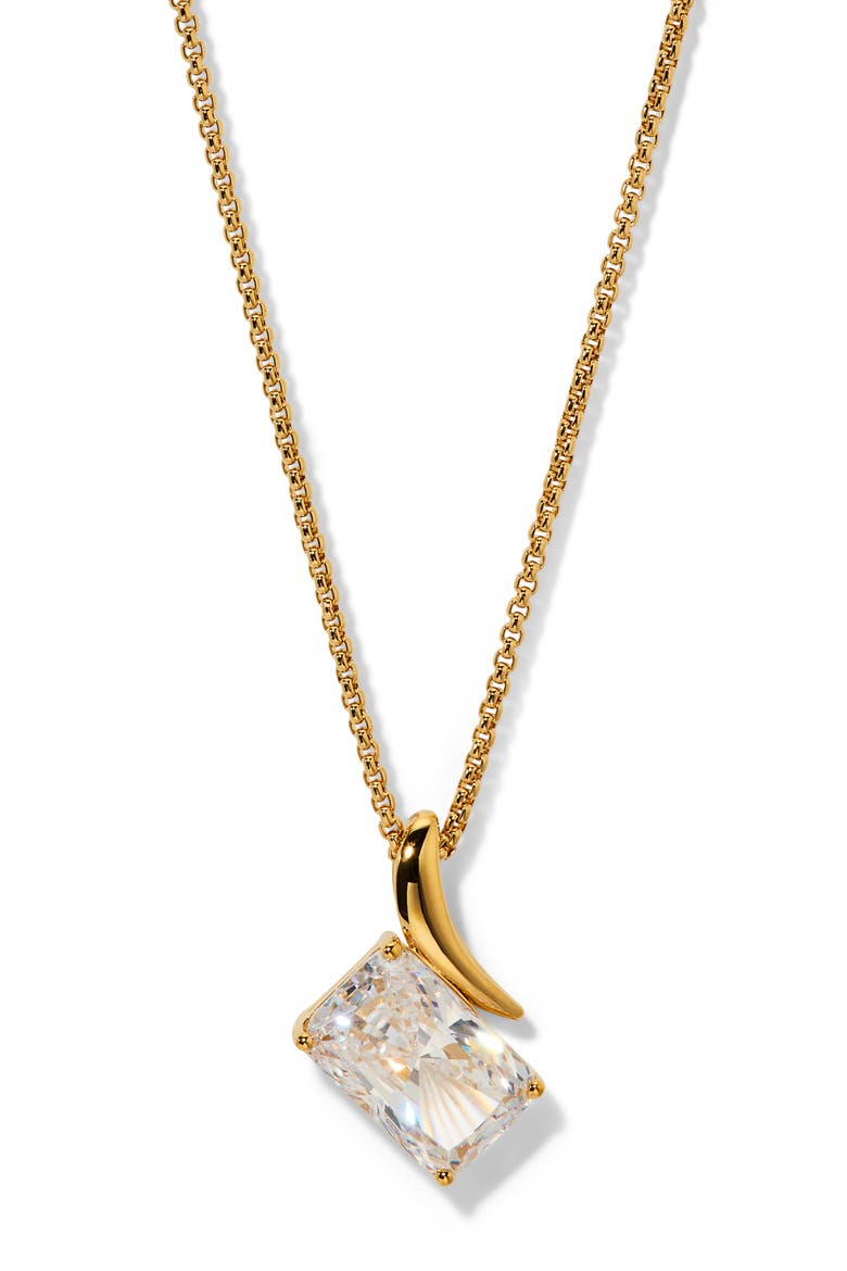 Phenom Pendant Necklace, Main, color, GOLD