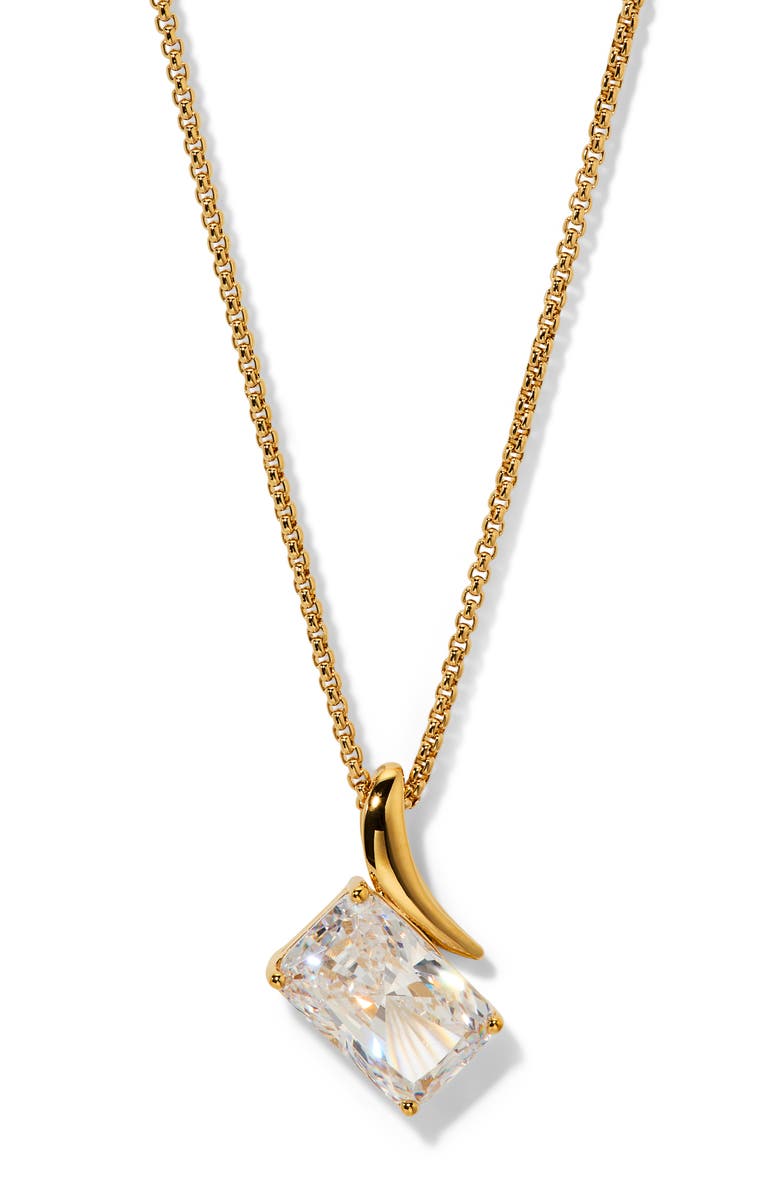 Nadri Phenom Pendant Necklace, Main, color, Gold