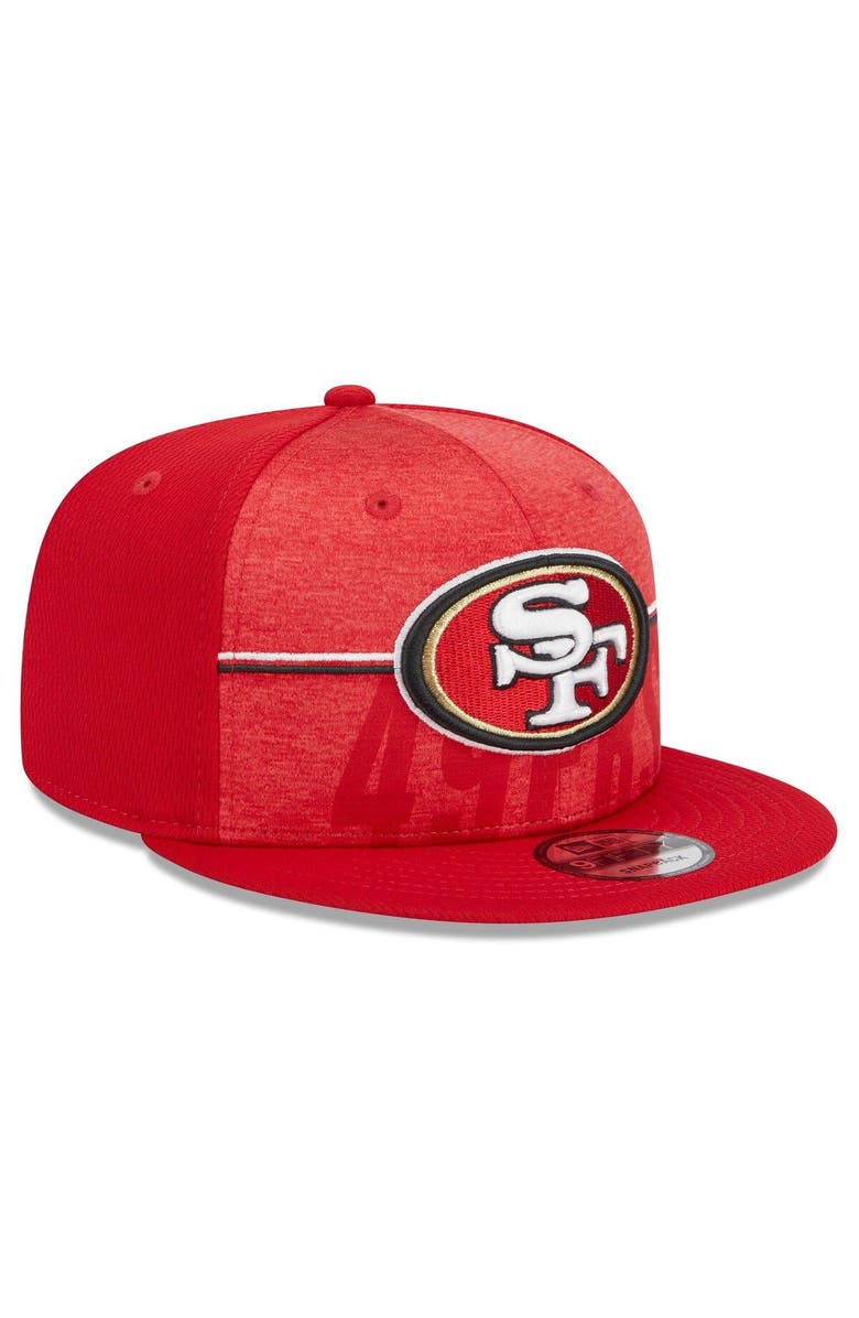 New Era Men's New Era Scarlet San Francisco 49ers 2023 NFL Training Camp 9FIFTY Snapback Hat, Alternate, color, 