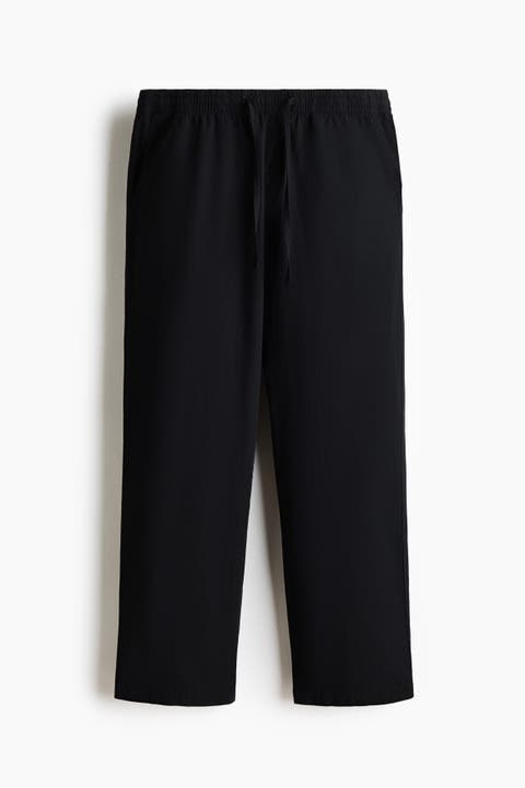 Relaxed Fit Poplin Trousers