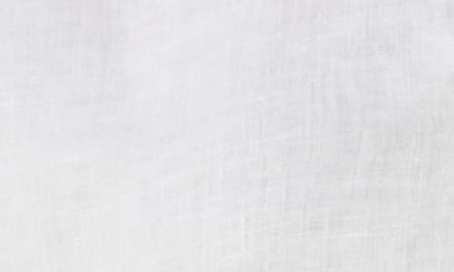 Eileen Fisher Cuffed Cap Sleeve Organic Linen Top In White
