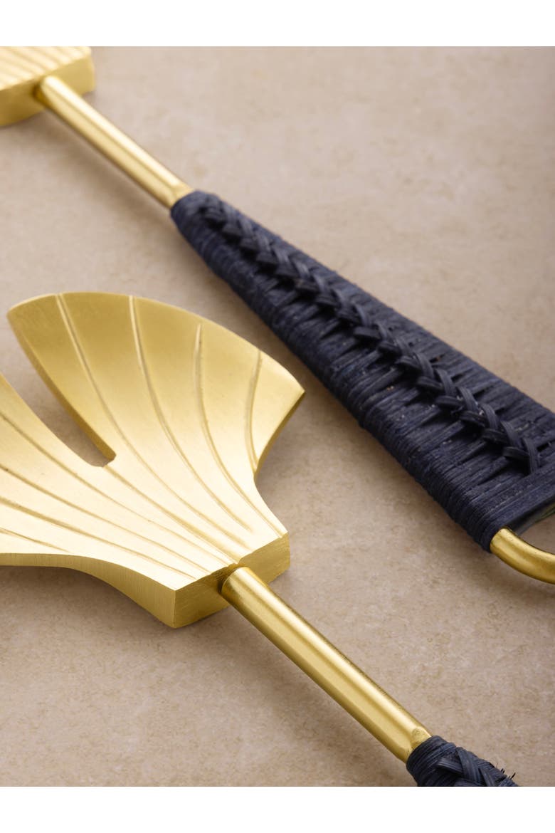 Vitali Salad Servers, Set of 2, Alternate, color, Gold