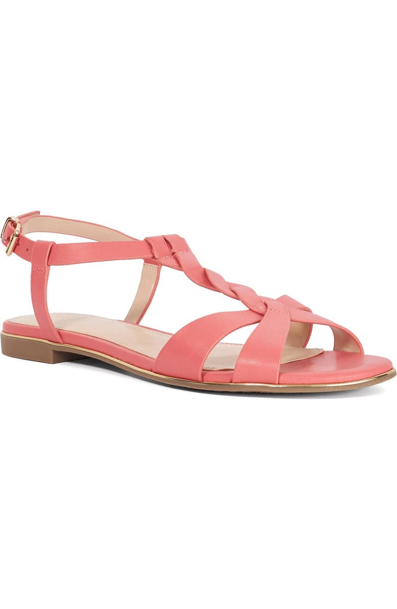 Dune London Lylar Braided Sandal, Main, color, Pink