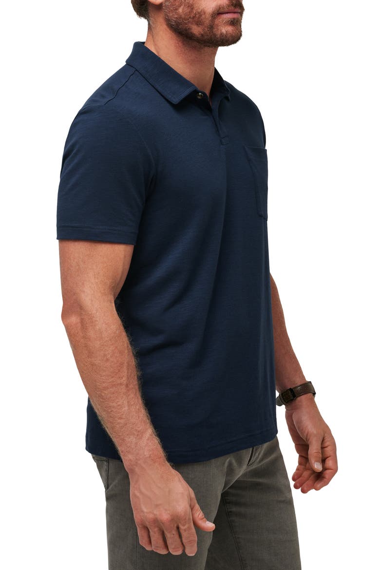 Cloud Slub Pocket Polo, Alternate, color, TOTAL ECLIPSE