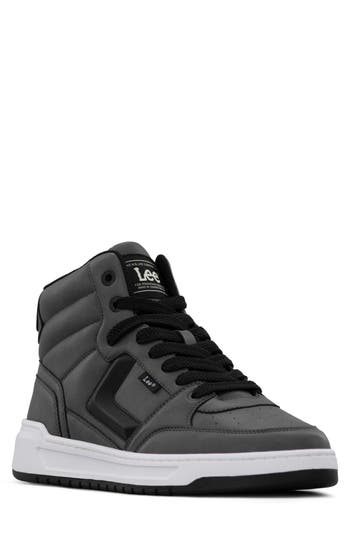 Lee Prescot Mid Top Sneaker In Black
