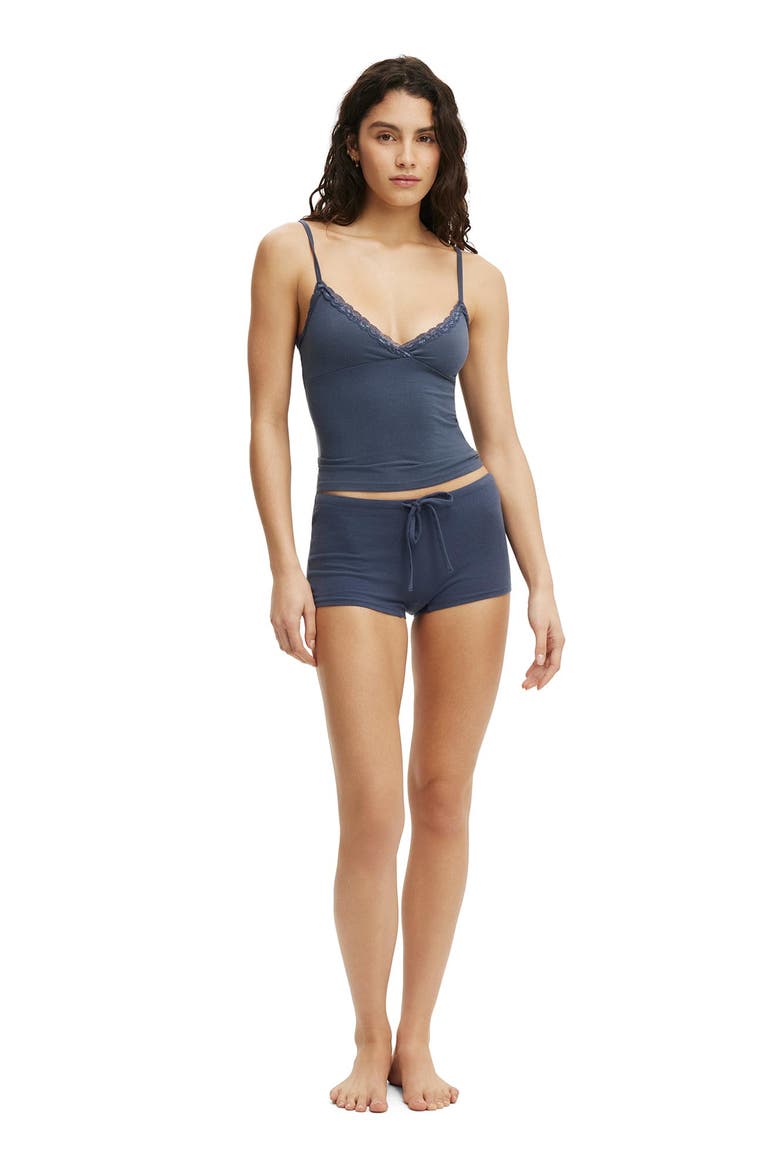 Women's Dreamy Soft Tie Micro Short, Alternate, color, Steely Blue
