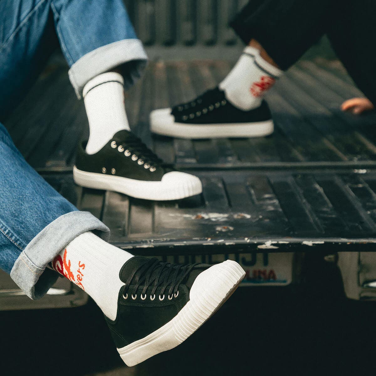 P.F. Flyers Center Low-Top Sneaker, Alternate, color, Black-Sea Salt