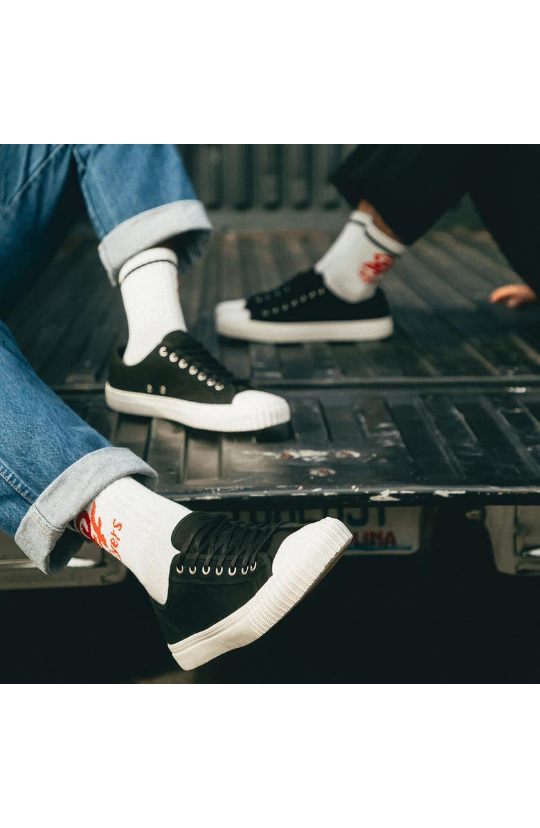 P.F. Flyers Center Low-Top Sneaker, Alternate, color, Black-Sea Salt