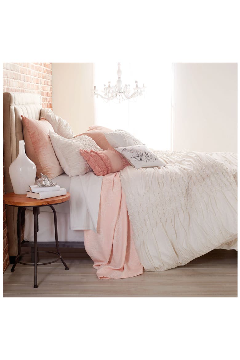 Triangle Braid Comforter & Sham Set, Alternate, color, LINEN