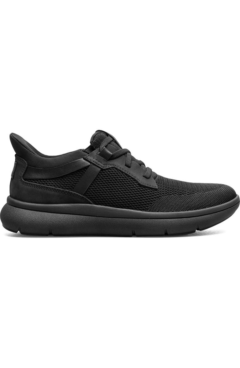 Florsheim Fleet Knit Elastic Sneaker, Alternate, color, Black