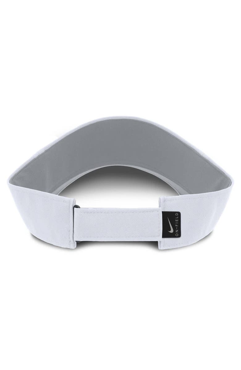 Nike Men's Nike White Oregon Ducks 2025 On-Field Gameday Performance Ace Adjustable Visor, Alternate, color, White