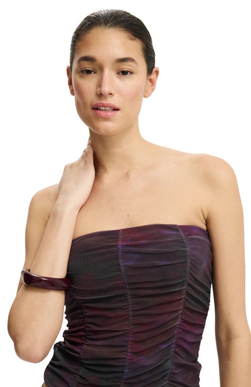 Cotton On Cara Corset Bandeau In Burgundy