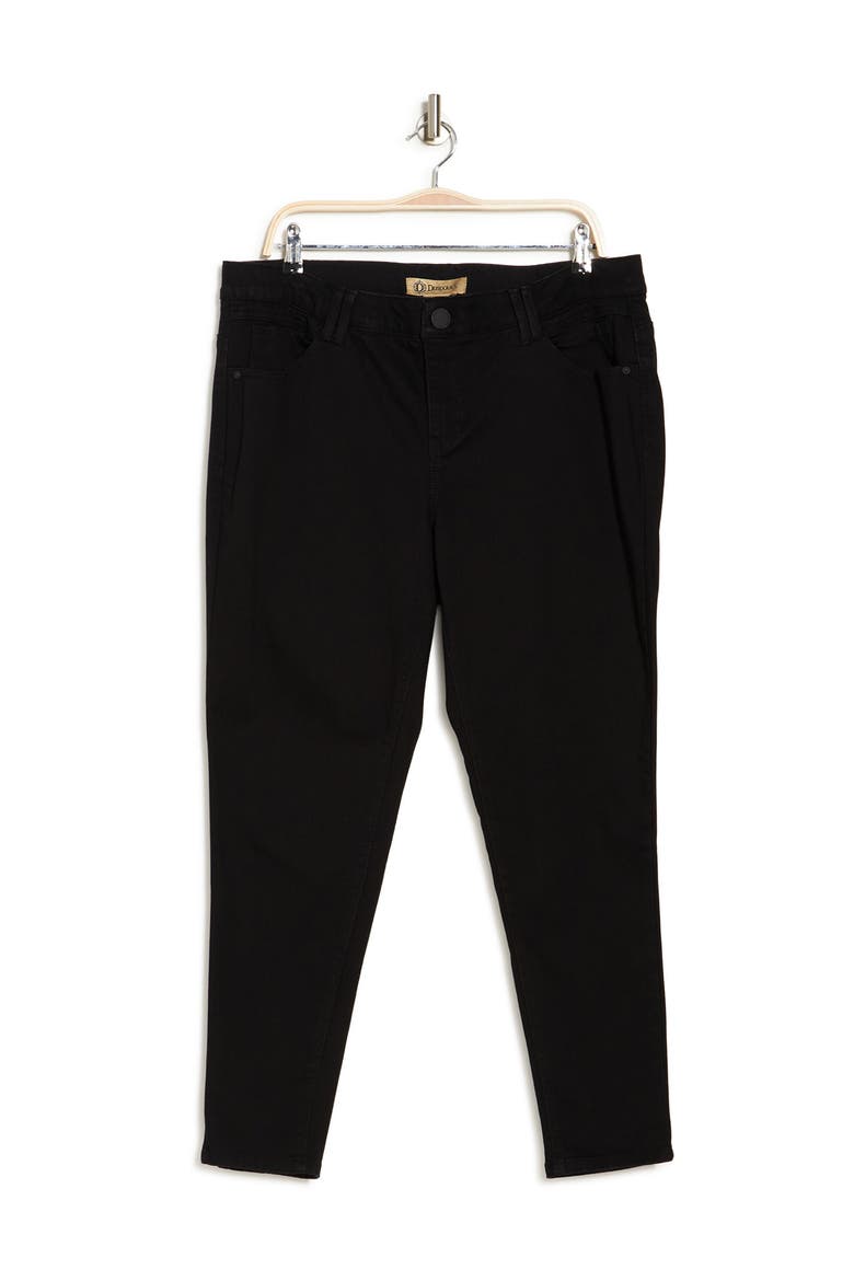 Ab-Tech Skinny Ankle Jeans, Alternate, color, BLACK