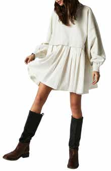 Free People Eleanor Layered Sweatshirt Minidress