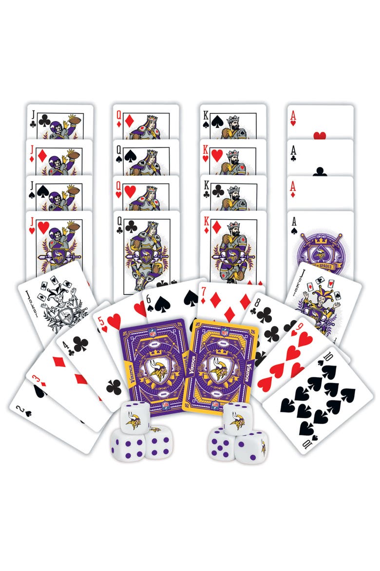 Minnesota Vikings Playing Cards & Dice, Alternate, color, Multicolor