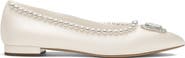 Zena Ziora The Dame Pearl Ballerina Flat