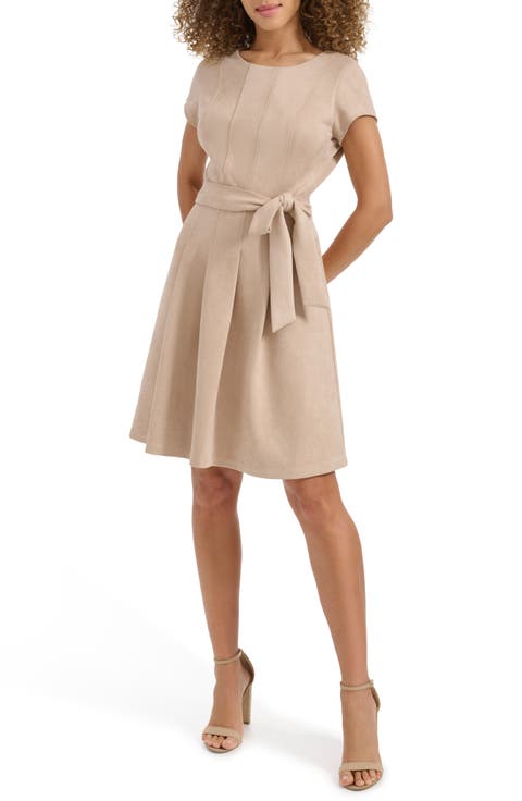 Stretch Faux Suede Minidress