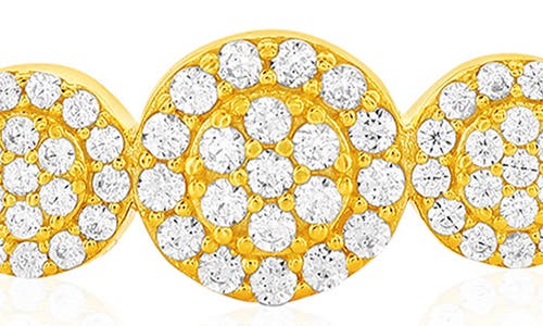 Simona Cubic Zirconia Bangle Bracelet In Gold