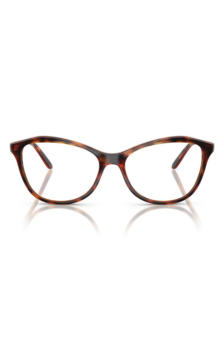 VOGUE 54mm Irregular Optical Glasses, Main, color, Dark Havana