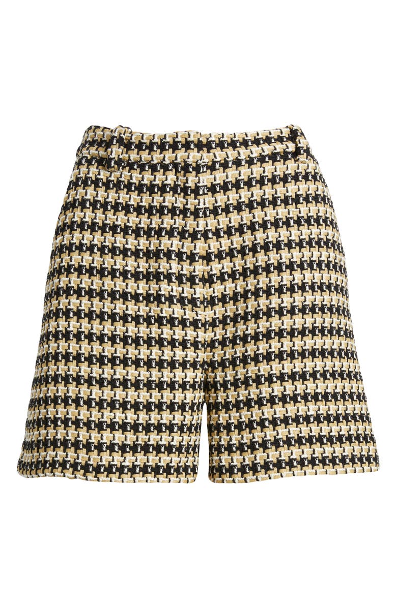 BOSS Tasteo High Waist Textured Knit Shorts, Alternate, color, 