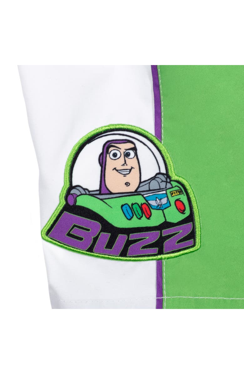 Disney Toy Story Swimwear 2-Piece Rash Guard and Swim Trunks Set, Alternate, color, Buzz Lightyear White